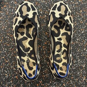 Rothy’s Leopard Print Desert Cat Round Toe Women's Flats Size 8